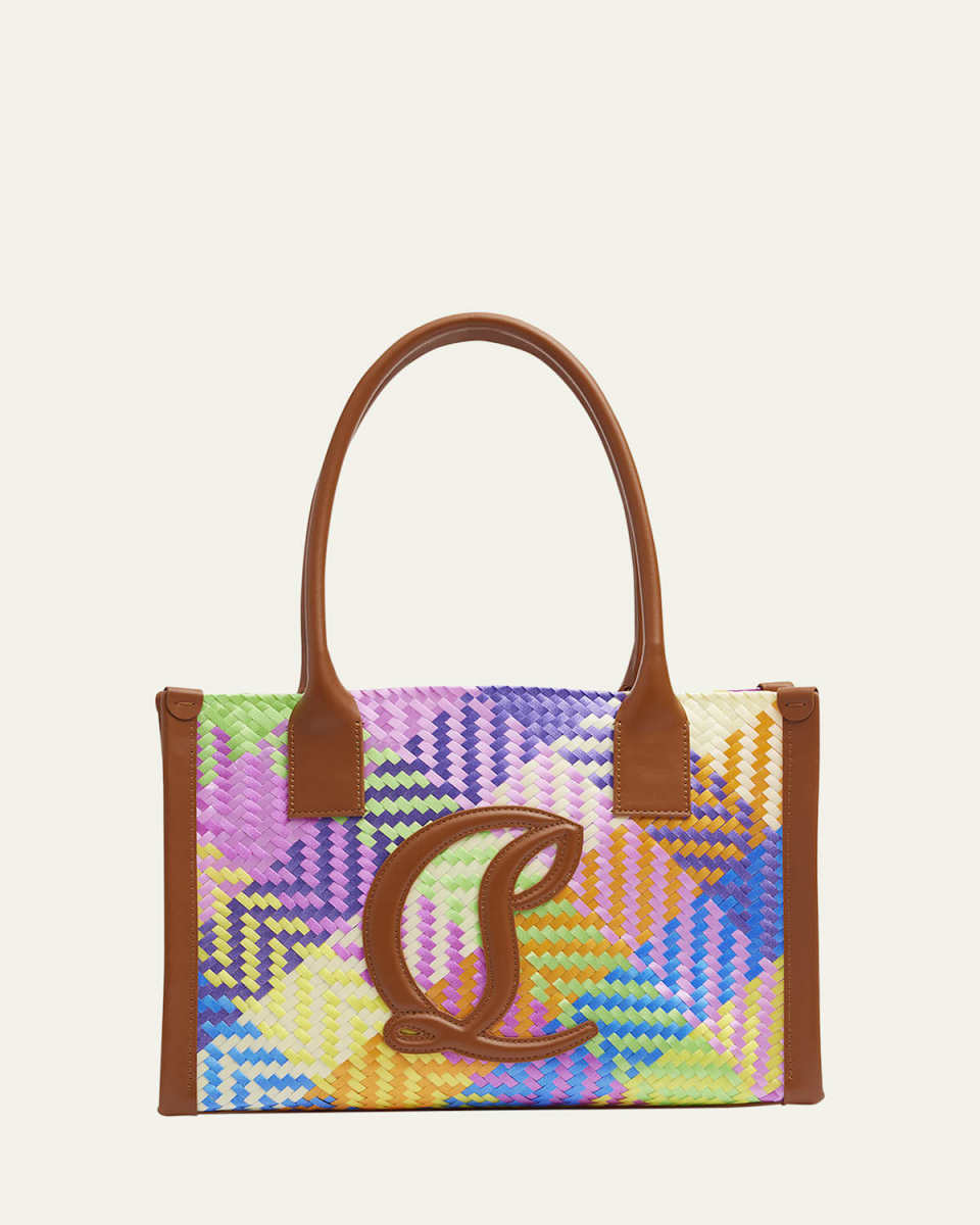 By My Side EW Small Tote in Woven Recycled Plastic